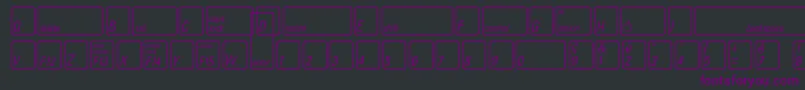 KeyfontfrenchBold Font – Purple Fonts on Black Background