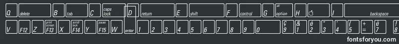 fuente KeyfontfrenchBold – Fuentes Blancas Sobre Fondo Negro