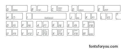 KeyfontfrenchBold-fontti