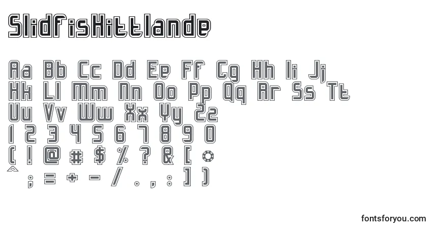 Шрифт SlidfisKittlande – алфавит, цифры, специальные символы