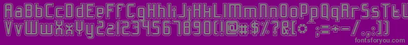 fuente SlidfisKittlande – Fuentes Grises Sobre Fondo Morado