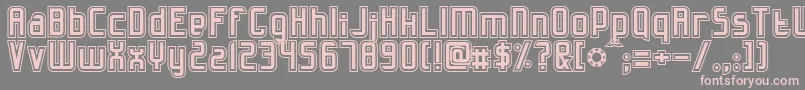 SlidfisKittlande Font – Pink Fonts on Gray Background