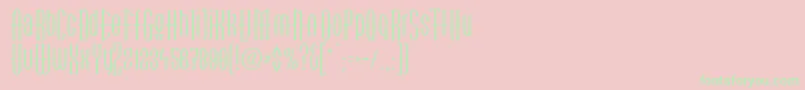 LinotypegotekkMedium Font – Green Fonts on Pink Background