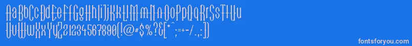 LinotypegotekkMedium Font – Pink Fonts on Blue Background