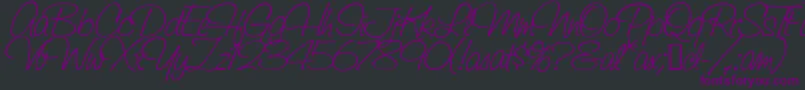 SaginawMedium Font – Purple Fonts on Black Background