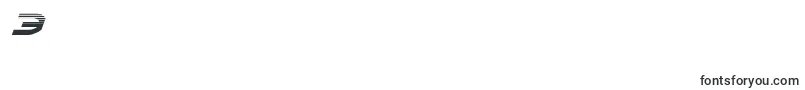 Oberonhalfital Font – Fonts for Digit 3