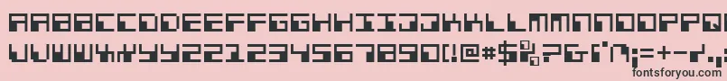 フォントPhaser – ピンクの背景に黒い文字