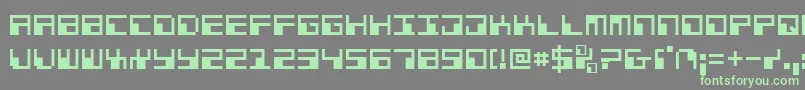 Шрифт Phaser – зелёные шрифты на сером фоне