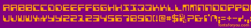 Phaser Font – Orange Fonts on Purple Background