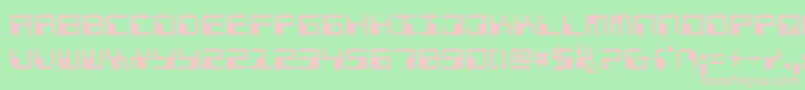 Phaser Font – Pink Fonts on Green Background