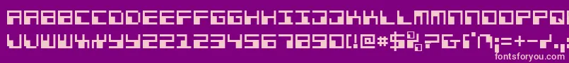Шрифт Phaser – розовые шрифты на фиолетовом фоне