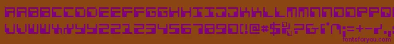 Шрифт Phaser – фиолетовые шрифты на коричневом фоне