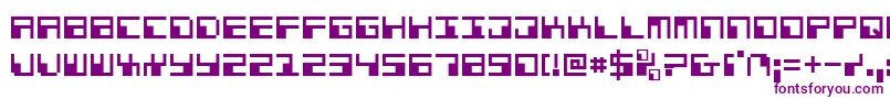 Phaser Font – Purple Fonts on White Background