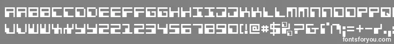 Шрифт Phaser – белые шрифты на сером фоне