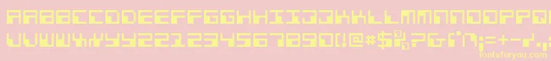 Phaser Font – Yellow Fonts on Pink Background