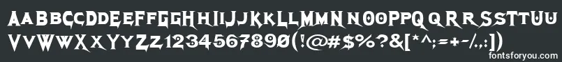 MegadethCryptic Font – White Fonts