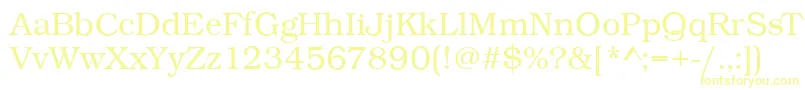 BookLightRegular Font – Yellow Fonts