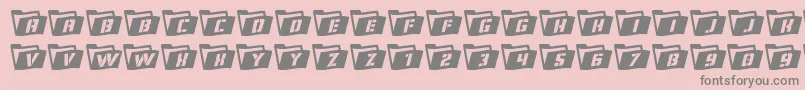 Eyesonlywavy3 Font – Gray Fonts on Pink Background