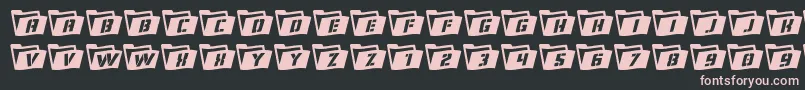Eyesonlywavy3 Font – Pink Fonts on Black Background