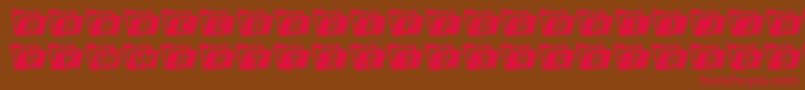 Eyesonlywavy3 Font – Red Fonts on Brown Background