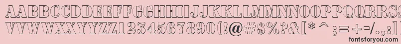 ASignboardtitulnrsh Font – Black Fonts on Pink Background