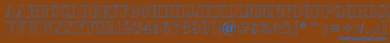 Подробнее о шрифте ASignboardtitulnrsh Шрифт ASignboardtitulnrsh – синие шрифты на коричневом фоне