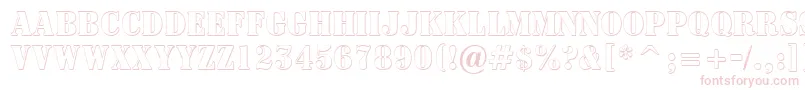 ASignboardtitulnrsh Font – Pink Fonts on White Background