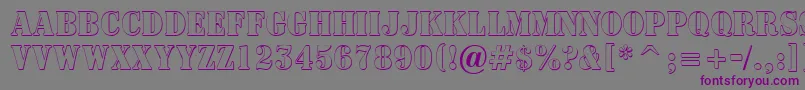 ASignboardtitulnrsh Font – Purple Fonts on Gray Background