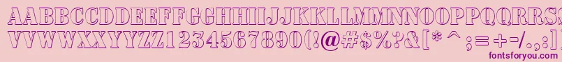 ASignboardtitulnrsh Font – Purple Fonts on Pink Background