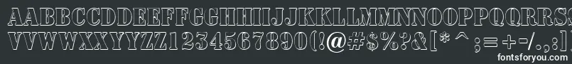 ASignboardtitulnrsh Font – White Fonts on Black Background