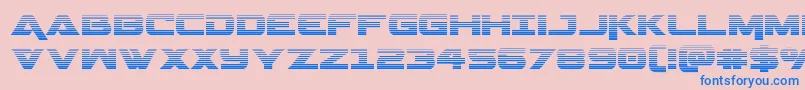 Geminagrad Font – Blue Fonts on Pink Background