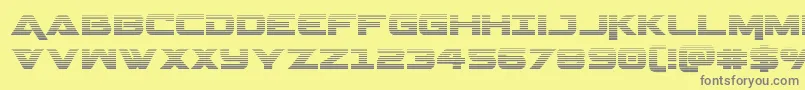 Geminagrad Font – Gray Fonts on Yellow Background