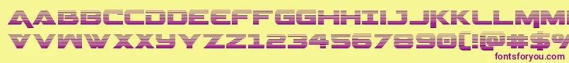 Geminagrad Font – Purple Fonts on Yellow Background