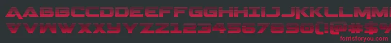 Geminagrad Font – Red Fonts on Black Background