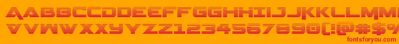 Geminagrad Font – Red Fonts on Orange Background