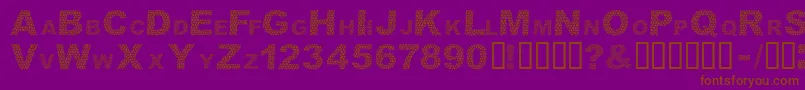 DarkSkin Font – Brown Fonts on Purple Background