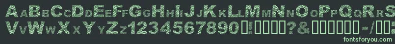 フォントDarkSkin – 黒い背景に緑の文字