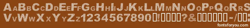 Шрифт DarkSkin – белые шрифты на коричневом фоне