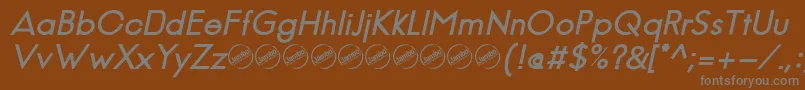 Подробнее о шрифте JambeticaBoldItalic Шрифт JambeticaBoldItalic – серые шрифты на коричневом фоне