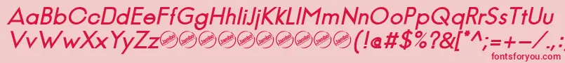 fuente JambeticaBoldItalic – Fuentes Rojas Sobre Fondo Rosa