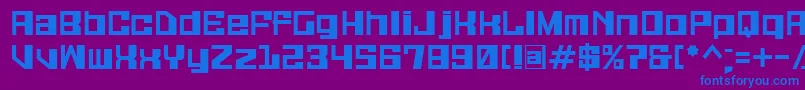 Galaxymonkey-fontti – siniset fontit violetilla taustalla