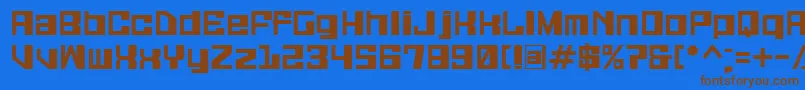 Шрифт Galaxymonkey – коричневые шрифты на синем фоне