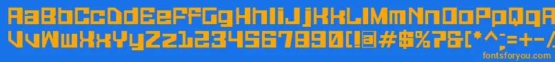 Шрифт Galaxymonkey – оранжевые шрифты на синем фоне