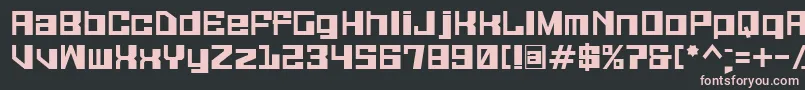 Galaxymonkey-fontti – vaaleanpunaiset fontit mustalla taustalla