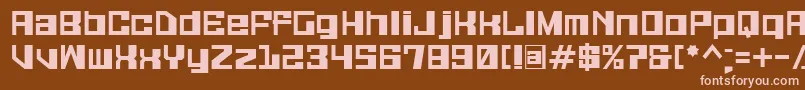 Шрифт Galaxymonkey – розовые шрифты на коричневом фоне