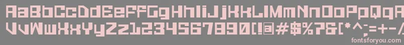 フォントGalaxymonkey – 灰色の背景にピンクのフォント