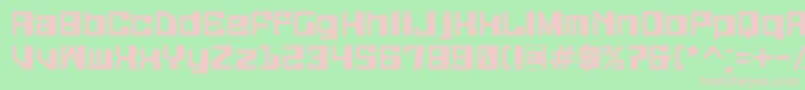 フォントGalaxymonkey – 緑の背景にピンクのフォント