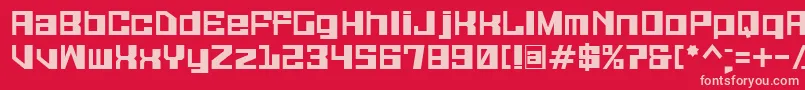 Шрифт Galaxymonkey – розовые шрифты на красном фоне
