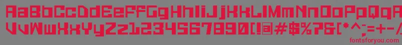 Шрифт Galaxymonkey – красные шрифты на сером фоне