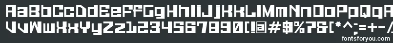 Galaxymonkey-fontti – valkoiset fontit mustalla taustalla